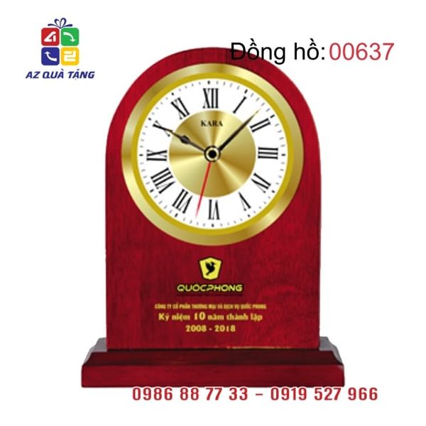 Đồng Hồ Gỗ Để Bàn  - 00637