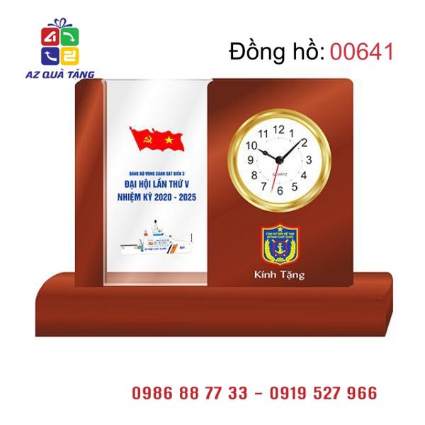 Đồng Hồ Gỗ Để Bàn  - 00641
