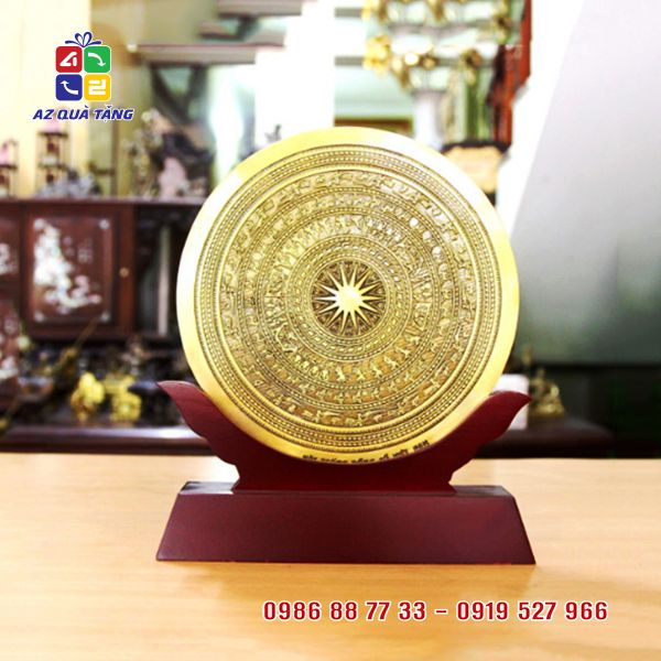 Mặt Trống Đồng Đế Gỗ