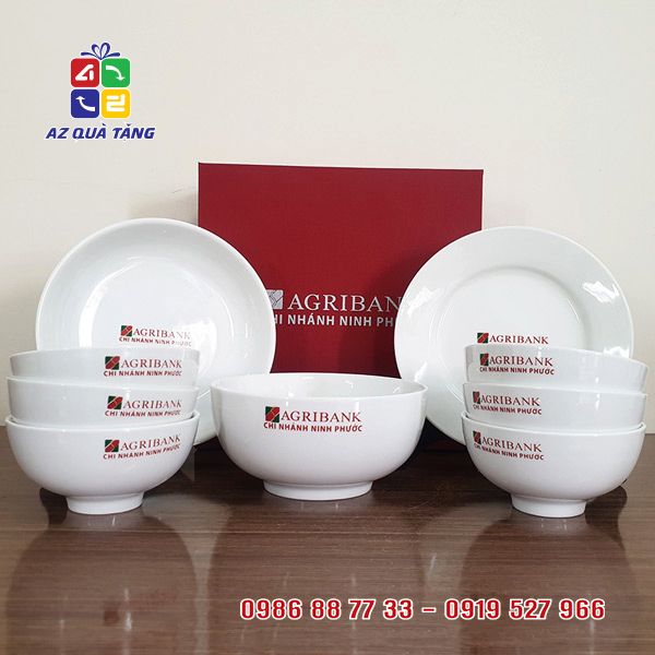 Bộ Bát Đĩa Quà Tặng Agribank