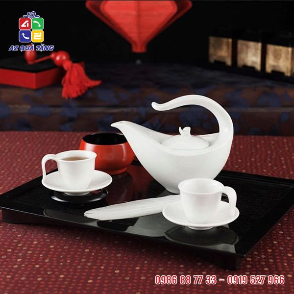 Bộ Ấm Trà ML Anh Vũ Trắng