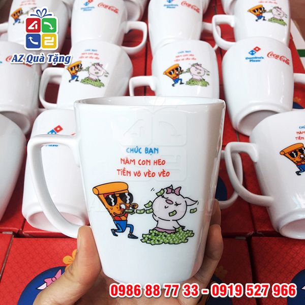 Cốc Sứ Vuông - Domino Pizzza
