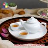 Bộ Khay Trà ML Jasmine Trắng