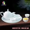 Bộ Khay Trà Mẫu Đơn Trắng ML