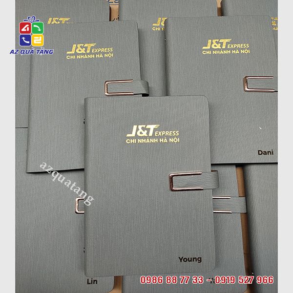 Sổ Da Khắc Logo - J&T Express