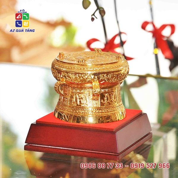 Trống Đồng Mạ Vàng