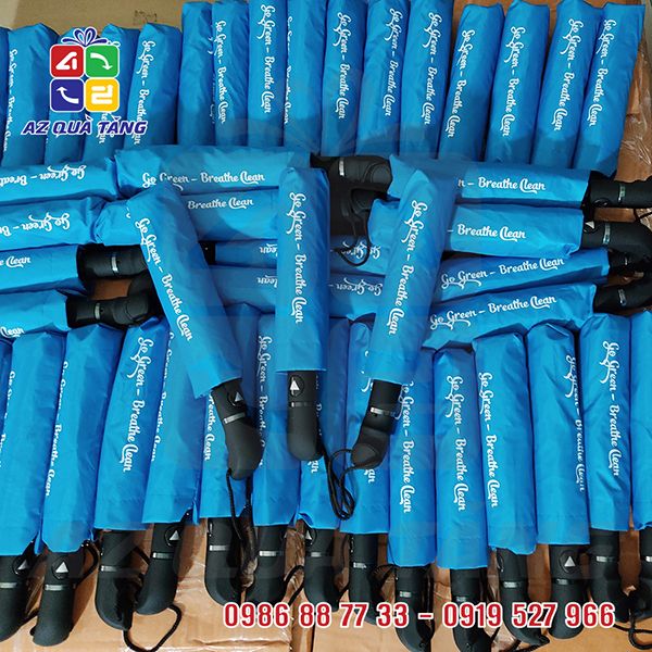 Dù Gấp 3 TĐ 1 Chiều - Go Green & Breath Clean GIZ