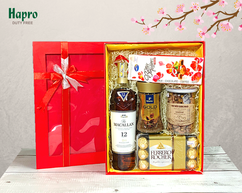 Hộp quà Tết nơ đỏ