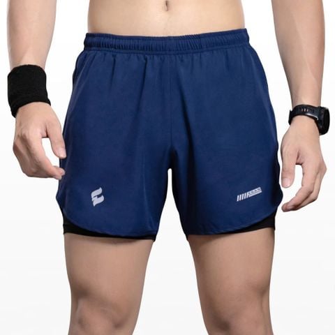 Quần chạy bộ nam 2 lớp Egan QC02 - Màu dương