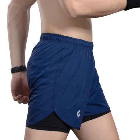 Quần chạy bộ nam 2 lớp Egan QC02 - Màu dương