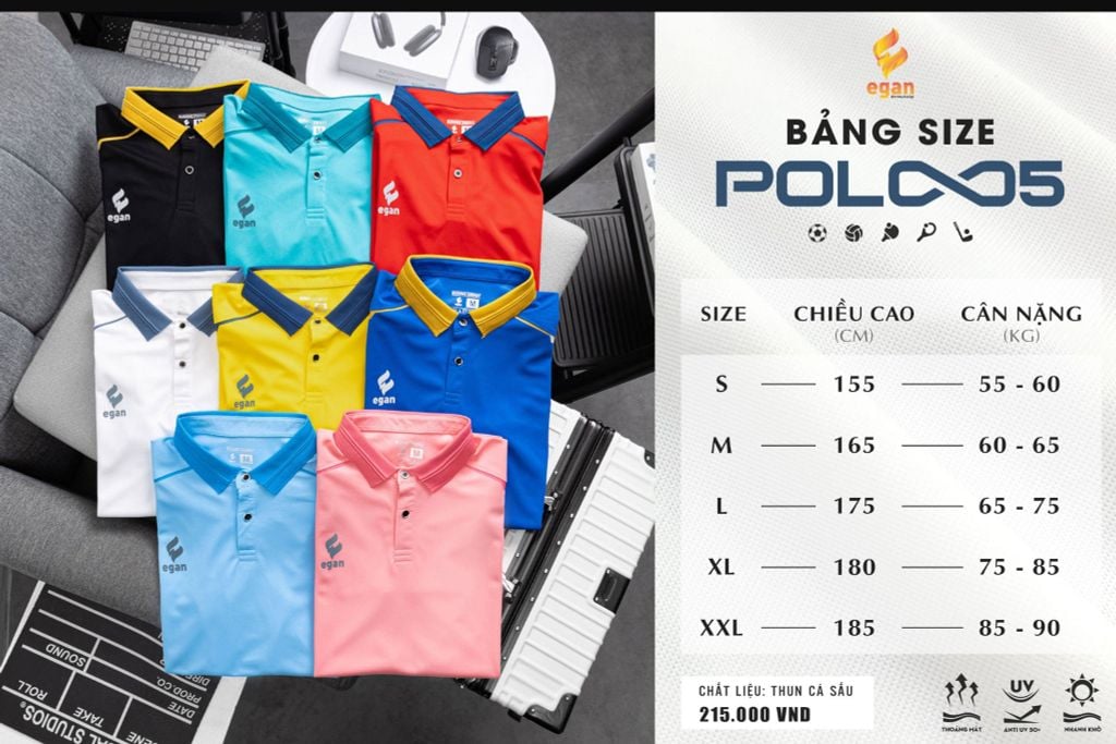 Áo Polo Egan 5 UV
