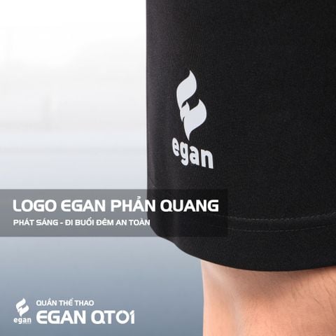 Quần thể thao nam Egan QT01 - Màu đen