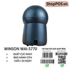 Máy quét mã vạch Winson WAI 5770 [ 2D Để Bàn]