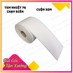 Decal Nhiệt - Giấy in Tem Nhiệt In Đơn Livestream 76mmx30 mét