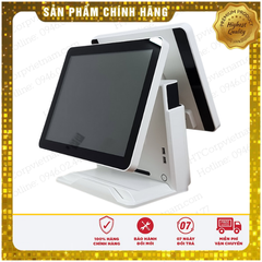 Máy POS Bán Hàng Cảm Ứng 2 Màn Hình GPOS QT 66 (2 Màn Hình/J1900/8gb/64gb)