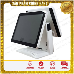 Máy POS Bán Hàng Cảm Ứng 2 Màn Hình GPOS QT 66 (2 Màn Hình/J1900/4gb/64gb)