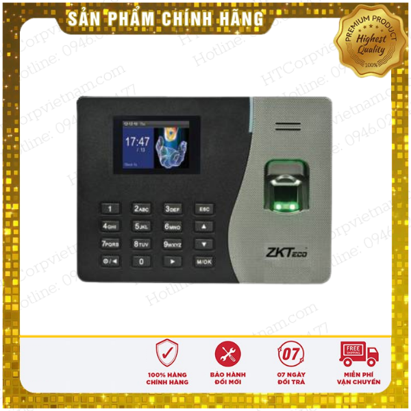 [ Giá Siêu Rẻ ] Máy Chấm Công Vân Tay Zkteco K14