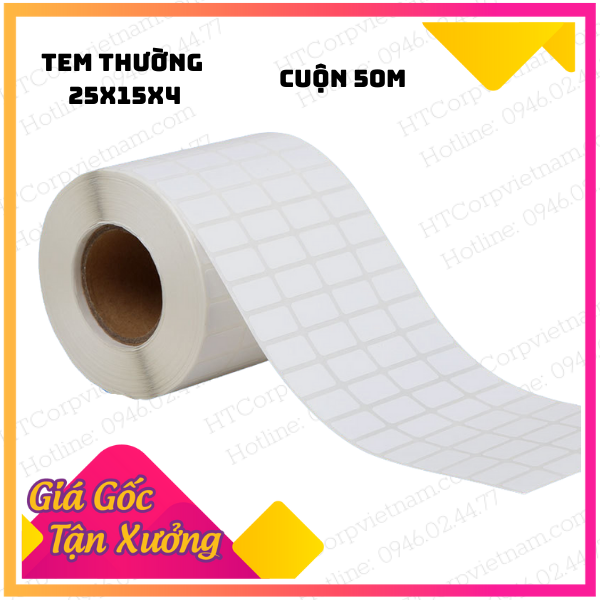 Decal - Tem 25x15x4 cuộn 50m