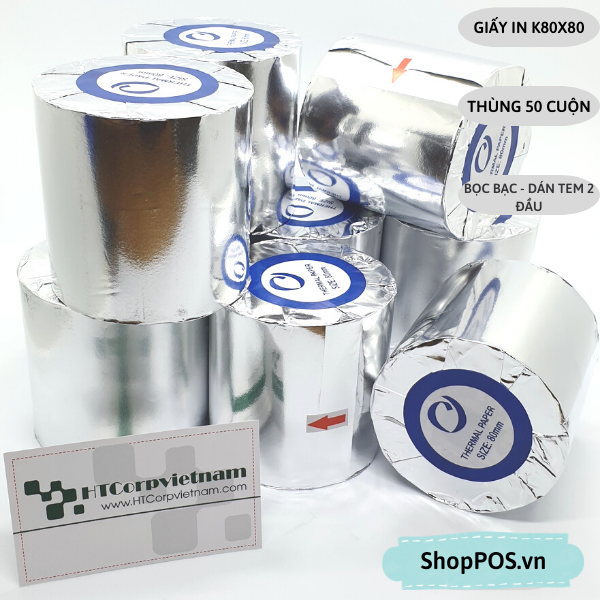 Giấy In Bill K80x80 ( Thùng 50 Cuộn )