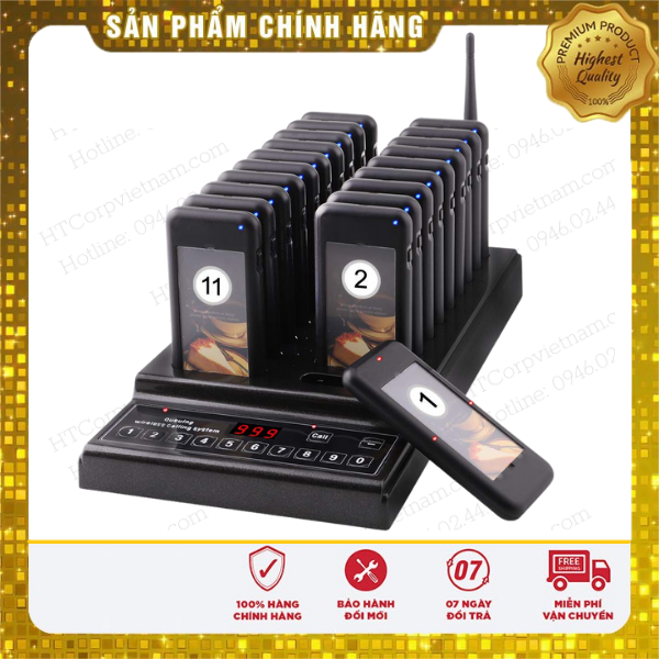 Thiết Bị Báo Rung Gọi Khách 20 Tay Cầm ( Model 2021)