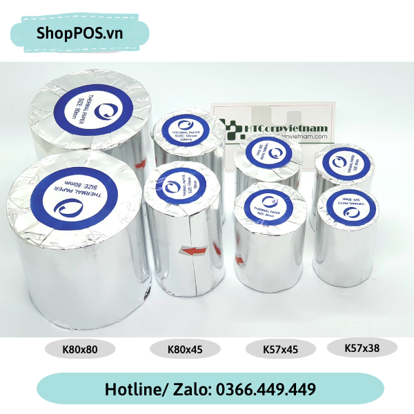 Giấy In Bill K80x80 ( Thùng 50 Cuộn )