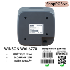 Máy quét mã vạch 2D Winson WAI-6770 [ 2D Để Bàn ]