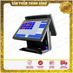 Máy POS bán hàng Cảm Ứng 2 Màn Hình GPOS G15T ( 2 màn hình/Core i5/8gb/64gb)