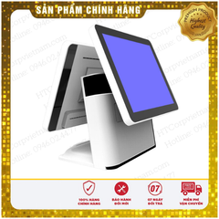 Máy POS bán hàng Cảm Ứng 2 Màn Hình GPOS G15T ( 2 màn hình/Core i5/8gb/64gb)