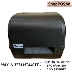 Máy in mã vạch HT440TT (USB/300dpi)