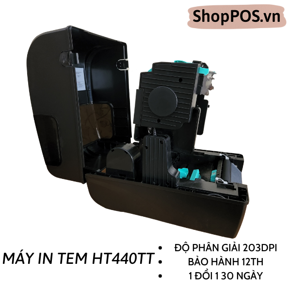 Máy in mã vạch HT440TT (USB/300dpi)