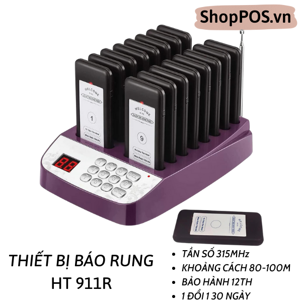 Thiết bị báo rung HT911R ( Model Nâng Cấp 2023 - Có Vật Cản 100m)