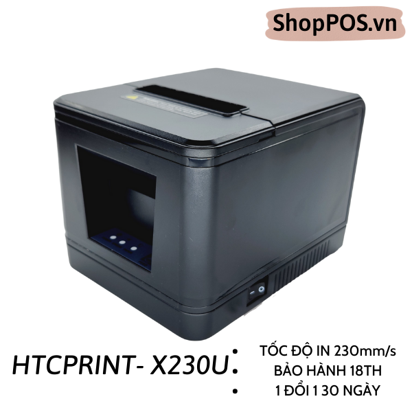 Máy in hóa đơn HTCprint X230U [ USB- 230mm/s - BH 18th - In Cực Nét]