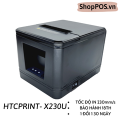 Máy in hóa đơn HTCprint X230U [ USB- 230mm/s - BH 18th - In Cực Nét]