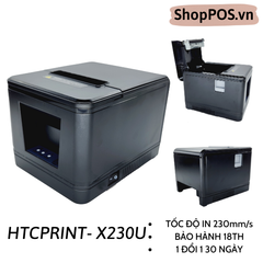 Máy in hóa đơn HTCprint X230U [ USB- 230mm/s - BH 18th - In Cực Nét]