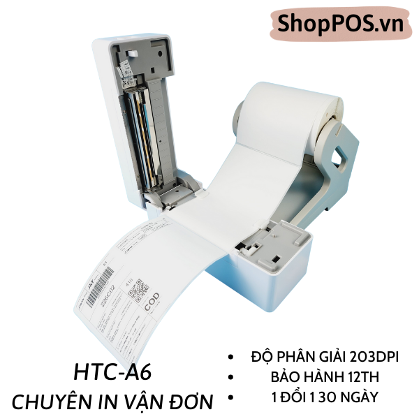 MÁY IN VẬN ĐƠN HTC A6 - DÒNG CHUYÊN IN VẬN ĐƠN TRANG TMDT