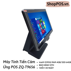 Máy Tính Tiền Cảm Ứng POS ZQ-T9656 – Intel® E3950/ RAM 4GB/ SSD 64GB