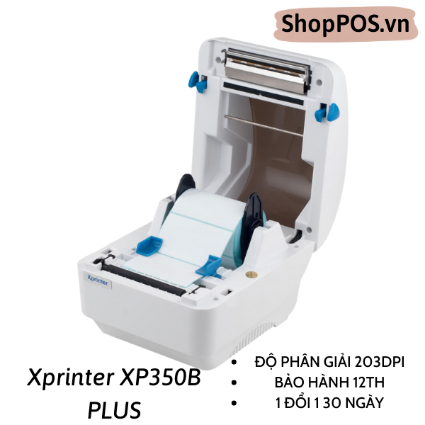 Máy In Mã Vạch + In Bill  Xprinter 350B PLUS ( 203 dpi -USB)