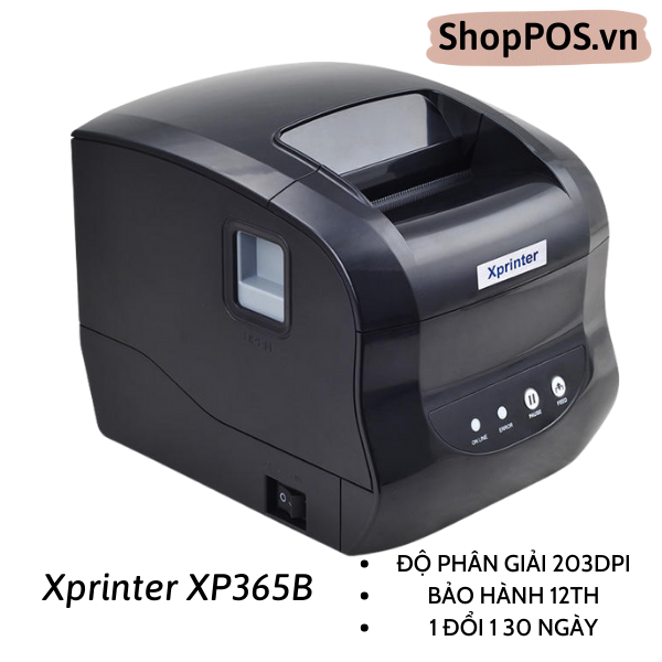 Máy In Hóa Đơn + Tích Hợp In Mã Vạch Xprinter 365B