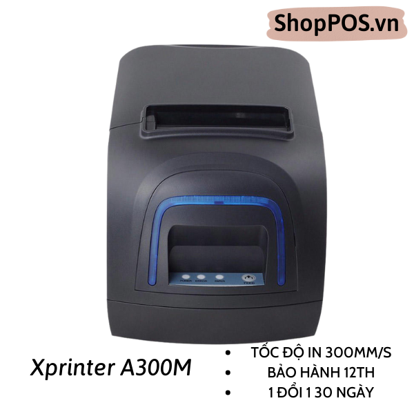 MÁY IN HÓA ĐƠN XPRINTER A300M CÓ CHUÔNG BÁO BẾP (300MM/USB+LAN+RS232)