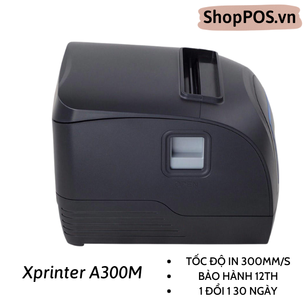MÁY IN HÓA ĐƠN XPRINTER A300M CÓ CHUÔNG BÁO BẾP (300MM/USB+LAN+RS232)