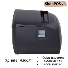 MÁY IN HÓA ĐƠN XPRINTER A300M CÓ CHUÔNG BÁO BẾP (300MM/USB+LAN+RS232)