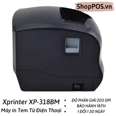 Máy In Vận Đơn Từ Điện Thoại Xprinter XP-318BM