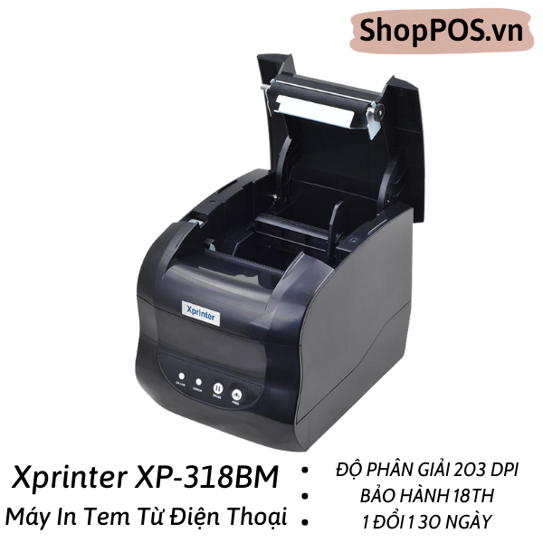 Máy In Vận Đơn Từ Điện Thoại Xprinter XP-318BM
