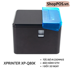 Máy in hóa đơn Xprinter XP-Q80K ( mẫu chuyên dụng dành cho nhà bếp)