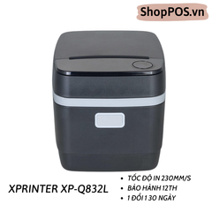Máy in hóa đơn Xprinter XP-Q832L - Tích hợp tính năng số thứ tự
