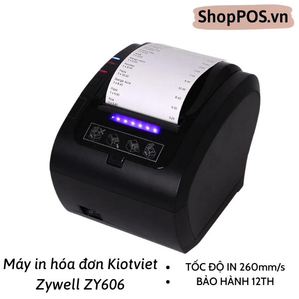Máy in hóa đơn KPOS ZY606 - Máy in Kiotviet