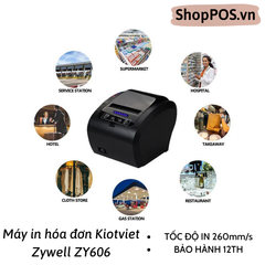 Máy in hóa đơn KPOS ZY606 - Máy in Kiotviet