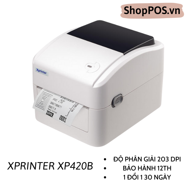 Máy In Mã Vạch Xprinter 420B ( USB)