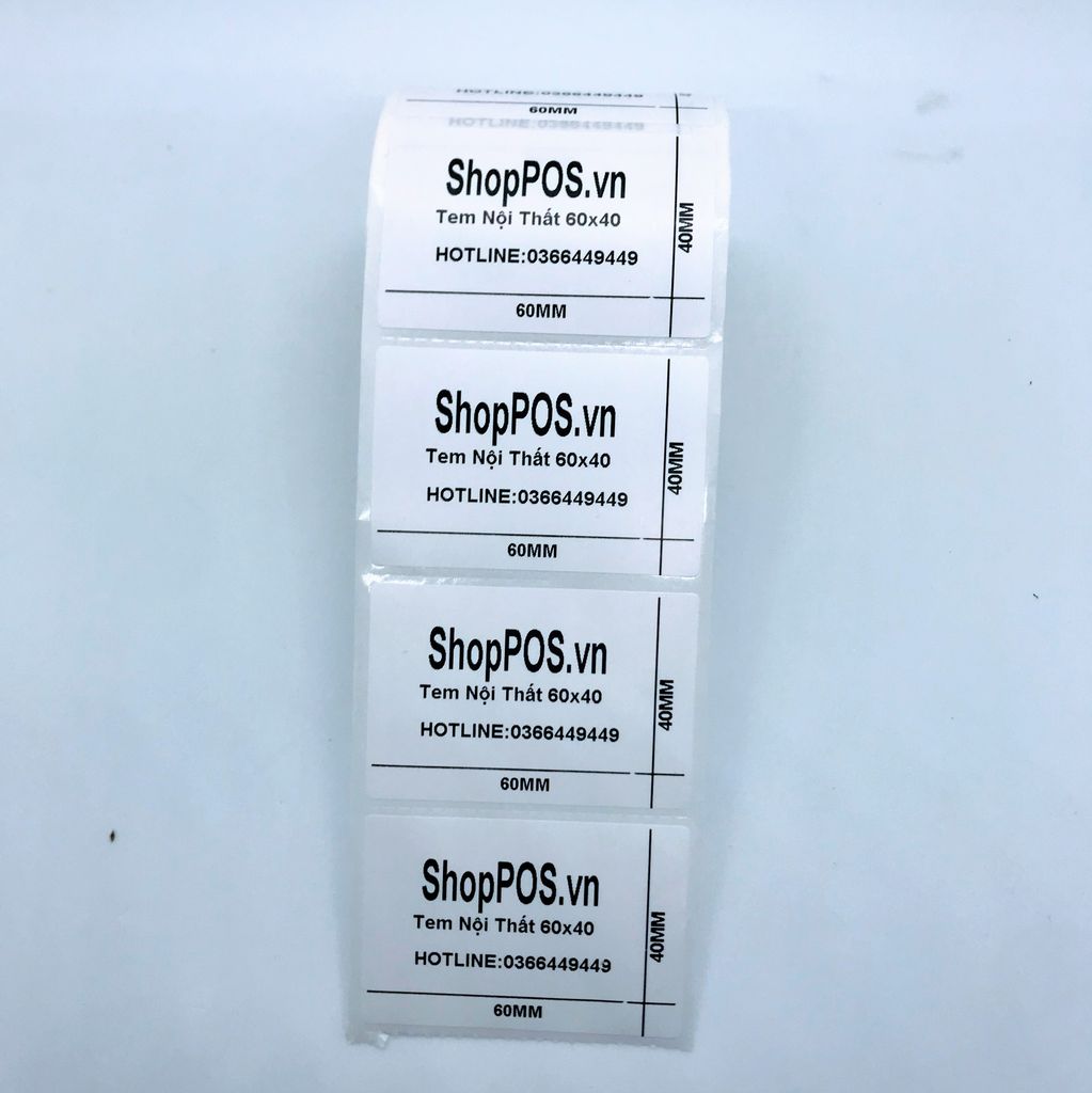 Giấy In Tem Nhiệt 60x40