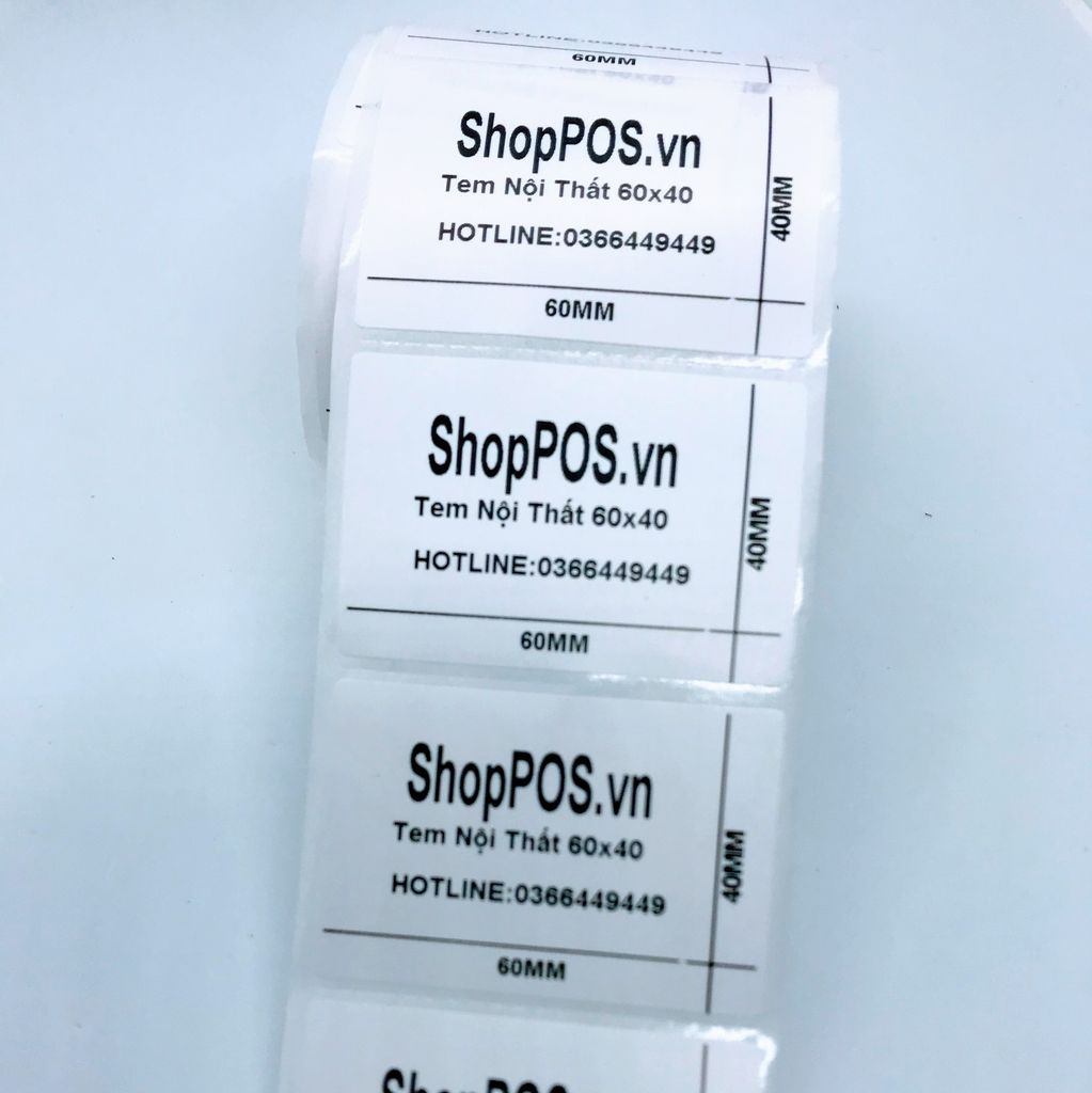 Giấy In Tem Nhiệt 60x40